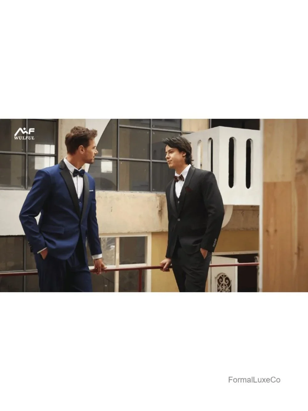 Men's 3 Piece Slim Fit Tuxedo Suit Set Shawl Lapel Blazer Vest Pants